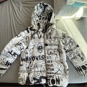 Puffer Coat - Spray paint designs